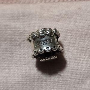 Pandora Sterling Silver  Happy Birthday" Charm